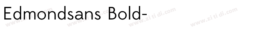 Edmondsans Bold字体转换